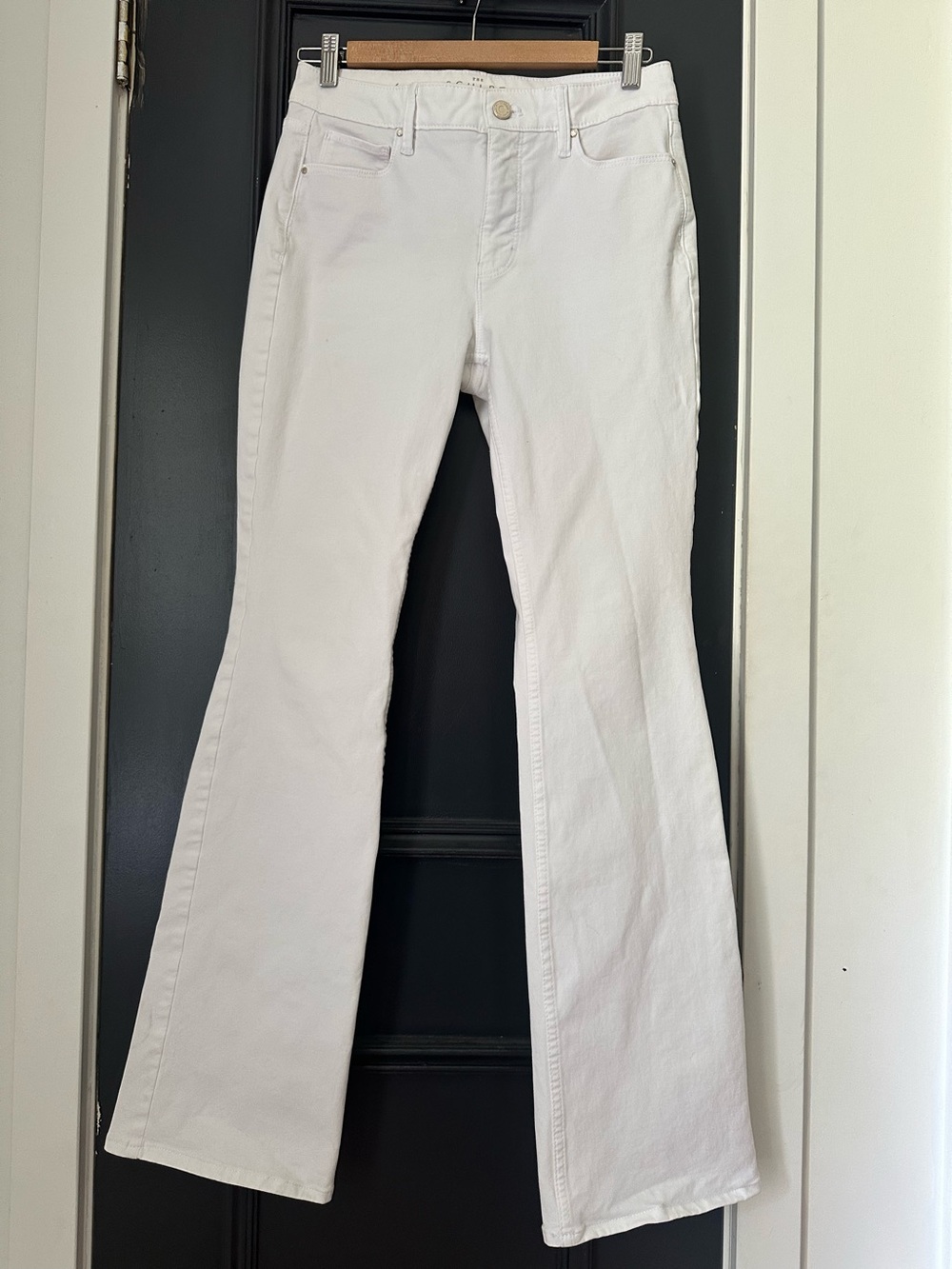 White House Black Market White Flare Jeans — Wide-Leg Style